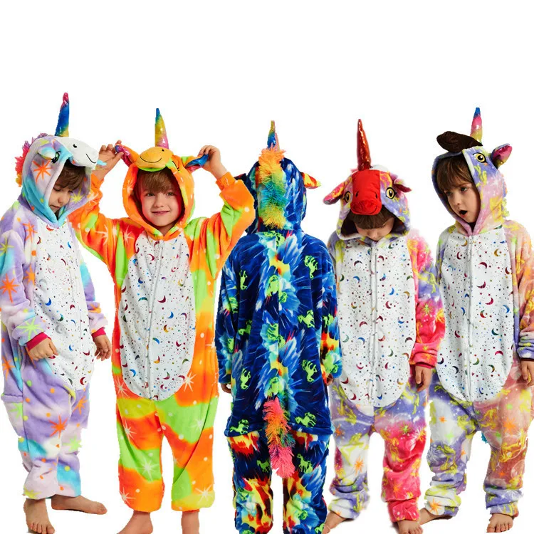 

Пижама-комбинезон для детей и взрослых, комбинезон с мультяшным животным, Детский костюм, комбинезон для мальчиков и девочек с единорогом, детская зимняя Пижама, 2022
