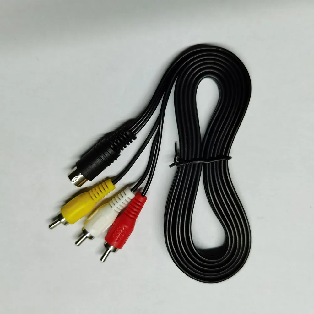 

500pcs 1.8m 9Pin 3RCA Audio Video AV Cable For Sega Genesis 2