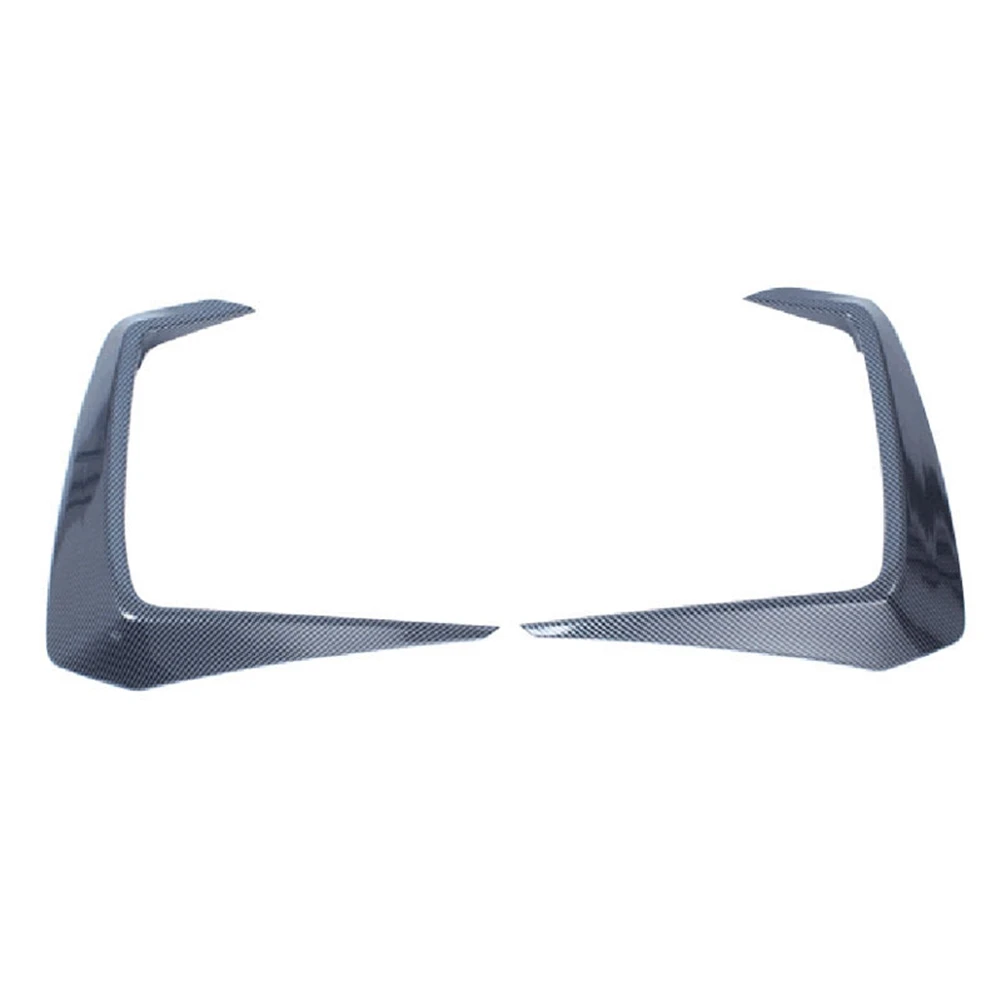 

Car ABS Carbon Fiber Fog Light Frame Front Headlight Lamp Eyebrow Cover Trim for Nissan Rogue 2021 2022