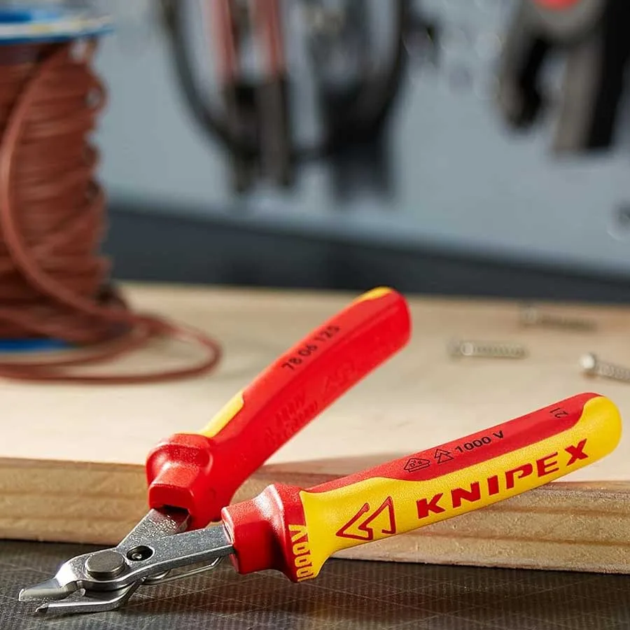 Фото KNIPEX Изолированные электронные супер ножи 1000 В VDE 125 мм Плоскогубцы для электрика 78 06 125 VDE №4