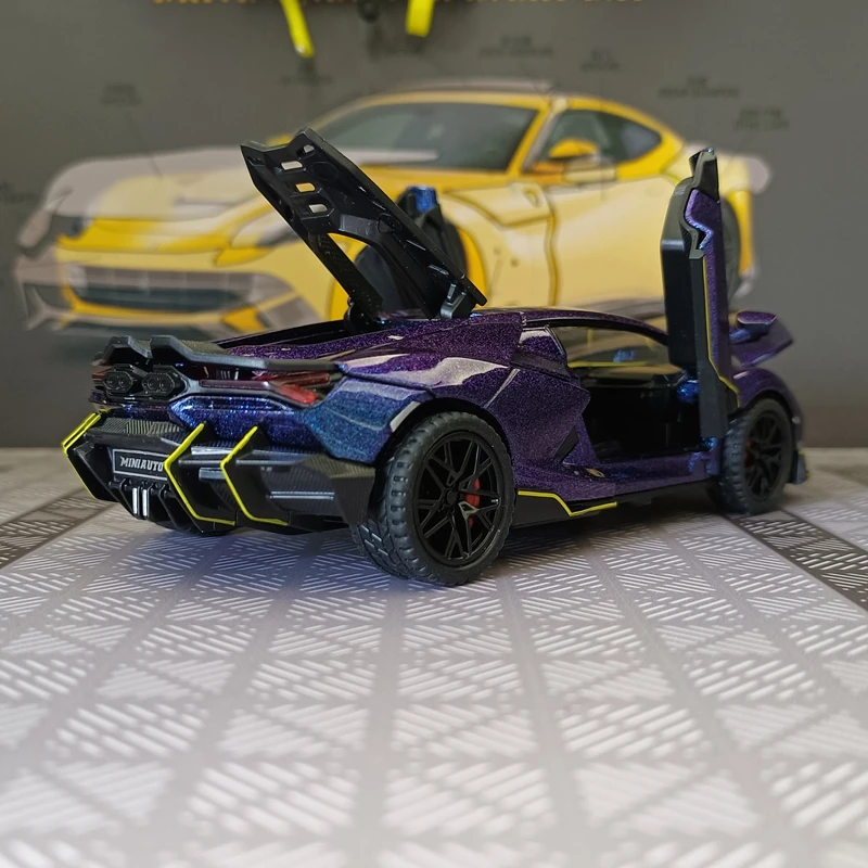 1:32 Имитация Lamborghini Revuelto Malissa Модифицированная модель автомобиля из сплава Коллекция украшений Двери могут открыть звук и свет Подарки (art.: 3920d4a775ebd) - 3920d4a775ebd