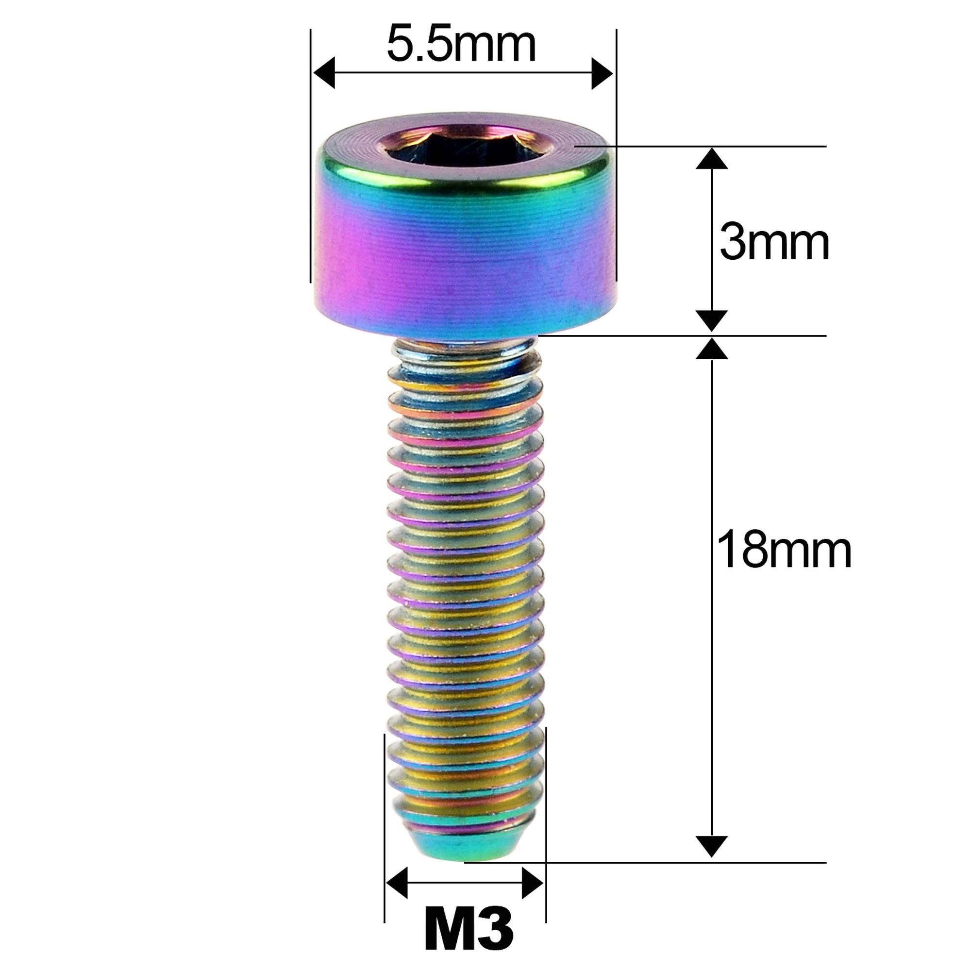 Weiqijie Титановые болты M3x6 8 10 12 15 18 мм Алленовый ключ Стигма Винты для крепления седла и рулевого устройства горного и шоссейного велосипеда.