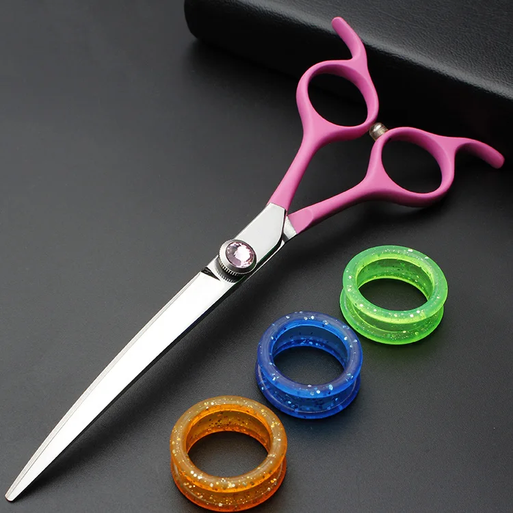 7-дюймовые изогнутые профессиональные ножницы для груминга домашних животных