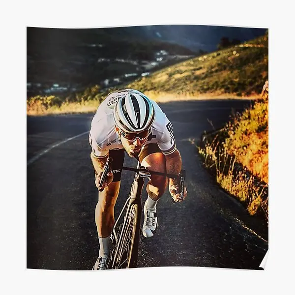 Настенный постер велосипеда спортсменов винтажная роспись картина современный