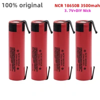 100 original ncr 18650ga 30a discharge 3 7v 3500mah 18650 rechargeable battery toy flashlight lithium battery diy nickel