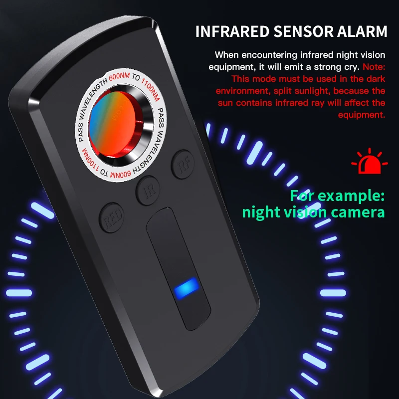 Enlarge Camera detector smart home anti peek infrared detector anti-theft alarm home hotel security protection