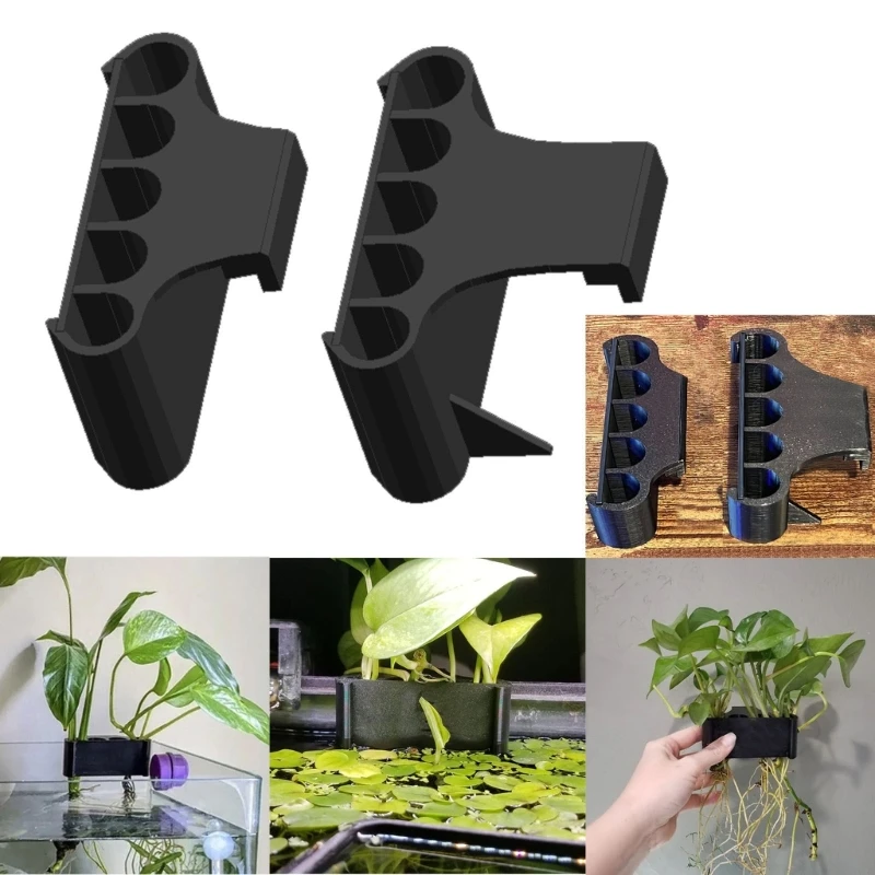 

Aquarium Plant Holder Aquatic Plant for Classical Rimmed Fish Hangings Pots for Rimless Aquascapes Decorations Y5GB