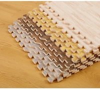 16 pcs 30x30x1cm imitation wood grain mat eva foam puzzle mats baby floor non slip mat for child non toxic crawling game rugs