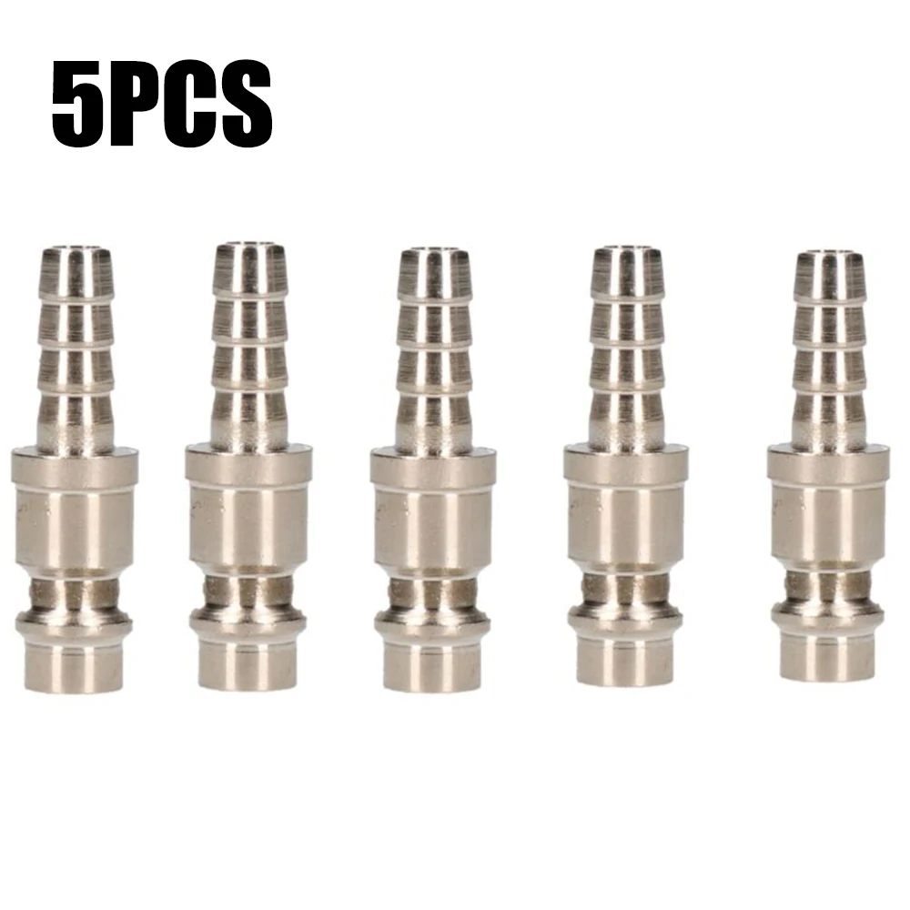 

1pcs 40mm Air Line Hose Fitting Connector Quick Release With 8mm Hose Tail Barb Iron Air Compressors Accessories