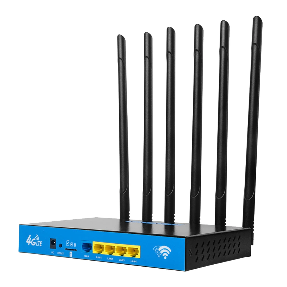 

1750Mbps 4G WIFI Router 4G+2.4G+5.8G WIFI 6 Antenna Gigabit for Industrial Home Enterprise Wireless Router(EU Plug)