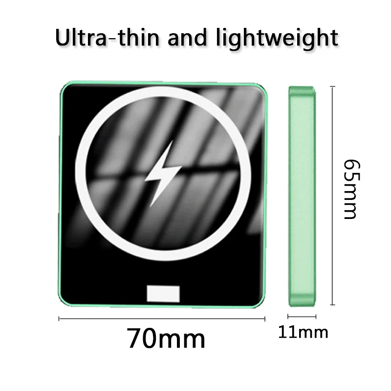 Ceny 20W 10000mAh Dla Magsafe Akumulator Magnetyczny Bezprzewodowy Bank Zasilania Zewnętrzna Bateria Zapasowa Dla IPhone 13 12 11 Pro Max Power Bank
