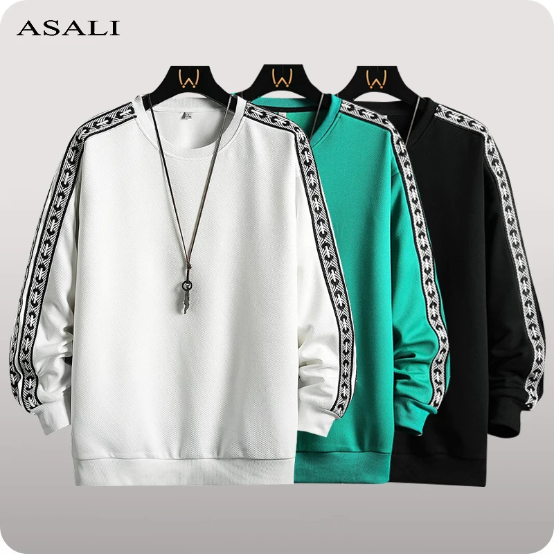 

Fashion Men’s Harajuku Sweatshirts Spring Autumn 2022 Men Hip Hop Hoodies Casual O-Neck Oversized Sweatshirt Mens Pullovers Tops