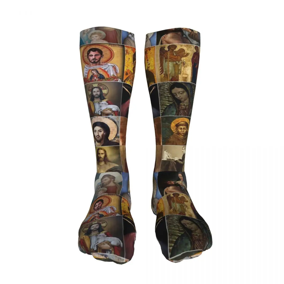

Saints Jesus Mary I Trust In You sockings Long Socks Harajuku Comfortable Breathable Happy Gift sockings For Unisex