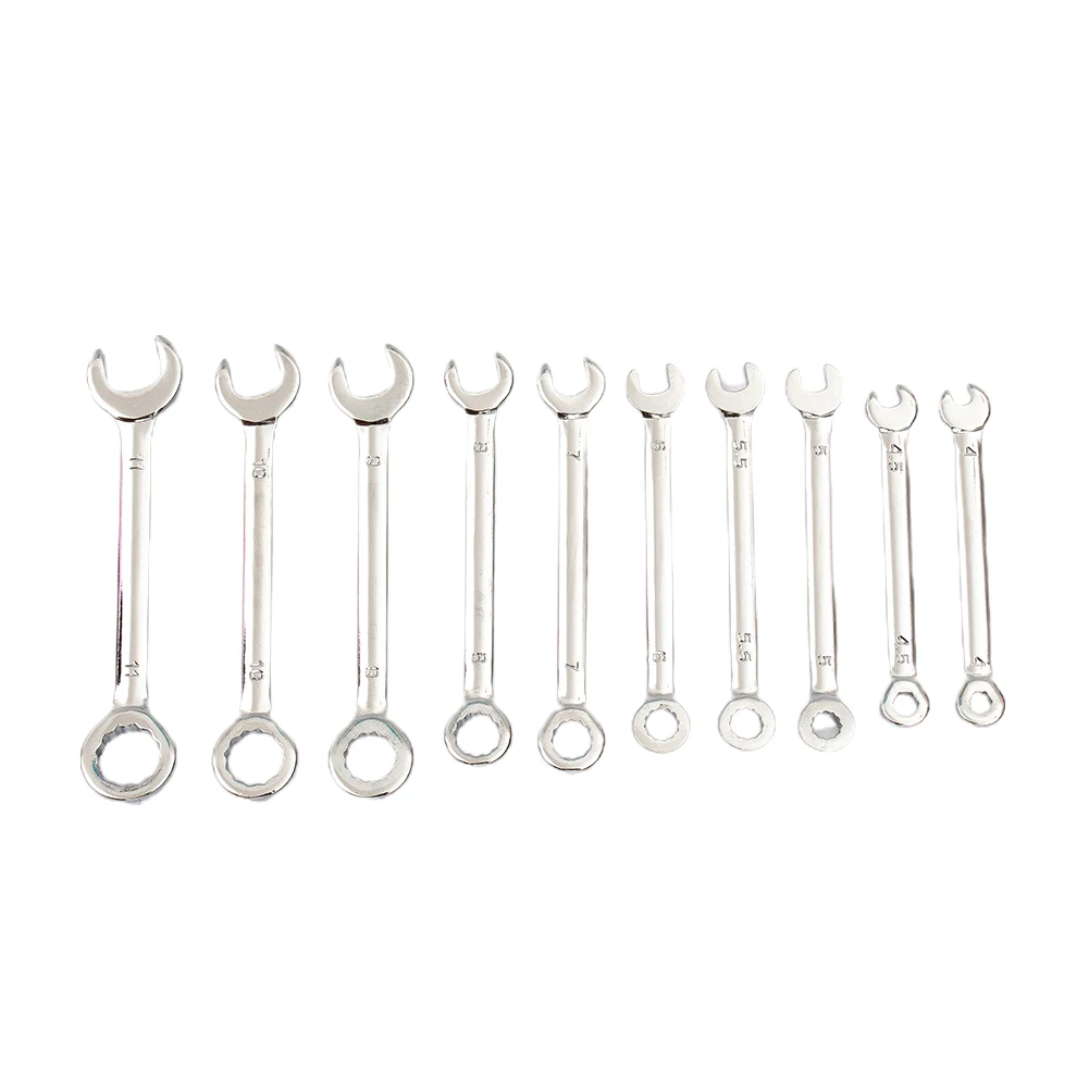 Промышленный мини-ключ метрический SAE стальной инструмент 10 шт. 4 мм-11 мм