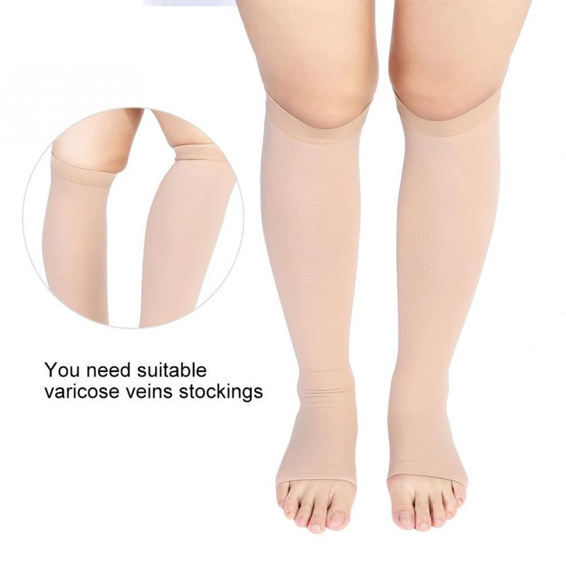 

1Pair Unisex Varicose Vein Stockings Anti-Fatigue Veins Compression Socks Calf Vein Stocking Knee Posture Corrector Of Man Woman