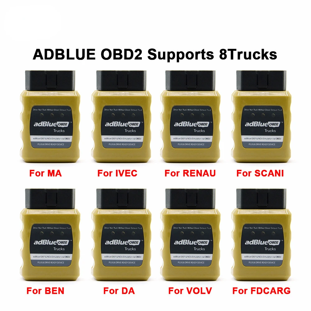 

Newest AdBlue Emulator EURO 4/5/6 OBD2 OBDII AdBlueOBD2 OBD2 NOx Ad blue Emulator For Trucks