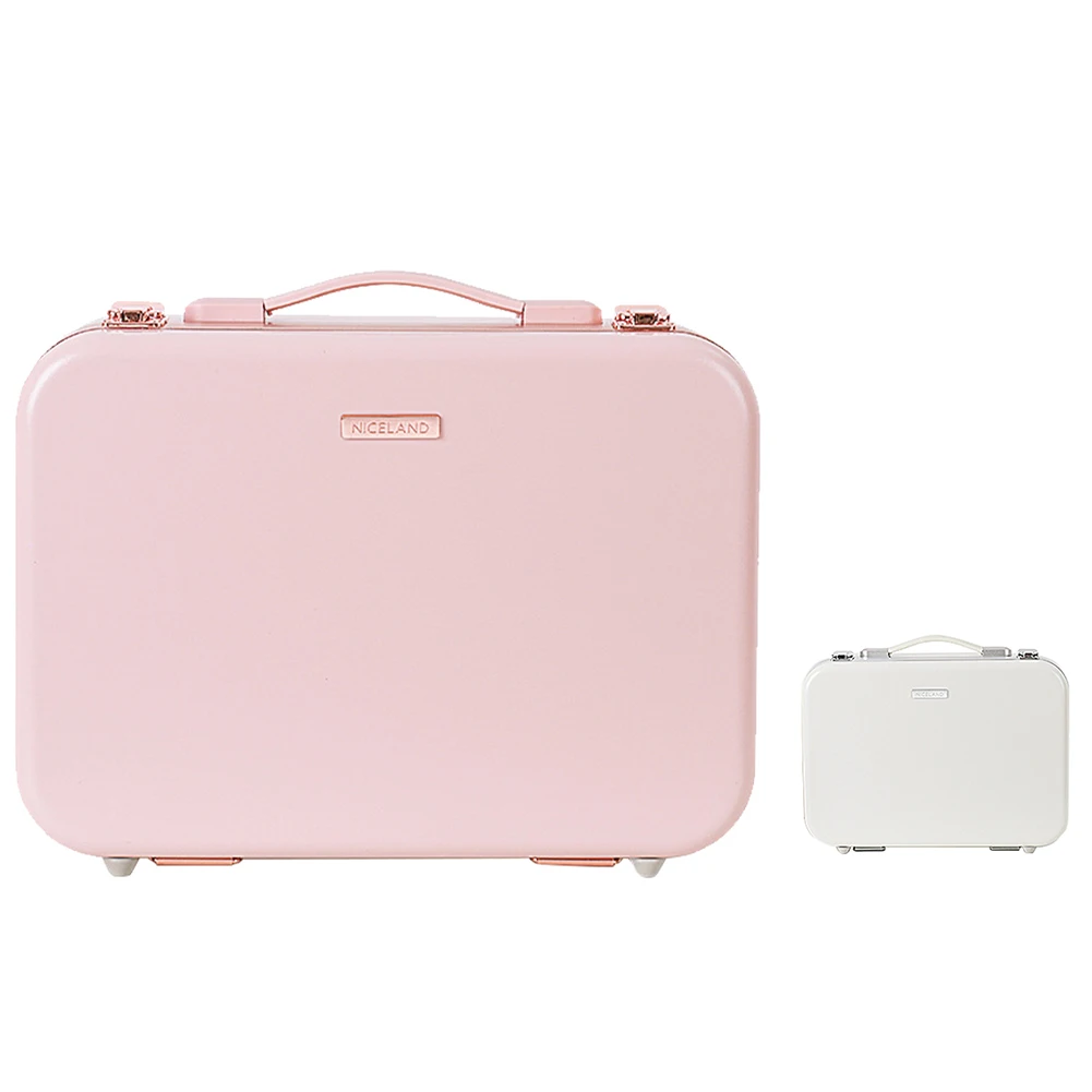 

Women Cosmetic Case with Mirror LED Light Ladies Wash Bag Portable Waterproof Large Capacity PU Leather Travel Makeup Bag