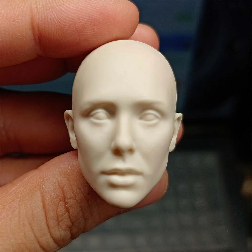 

Неокрашенный солдат 1/6, Алая ведьма, Элизабет Олсен, голова, лепка, резьба, модель, подходит для 12-дюймовых экшн-фигурок, куклы