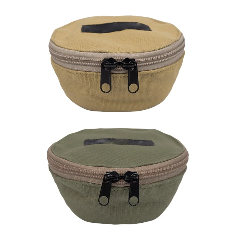 

Camping Sierra Cup Bowl Storage Bag Canvas Barbecue Tableware Travel Carrying Case for Outdoor Hiking