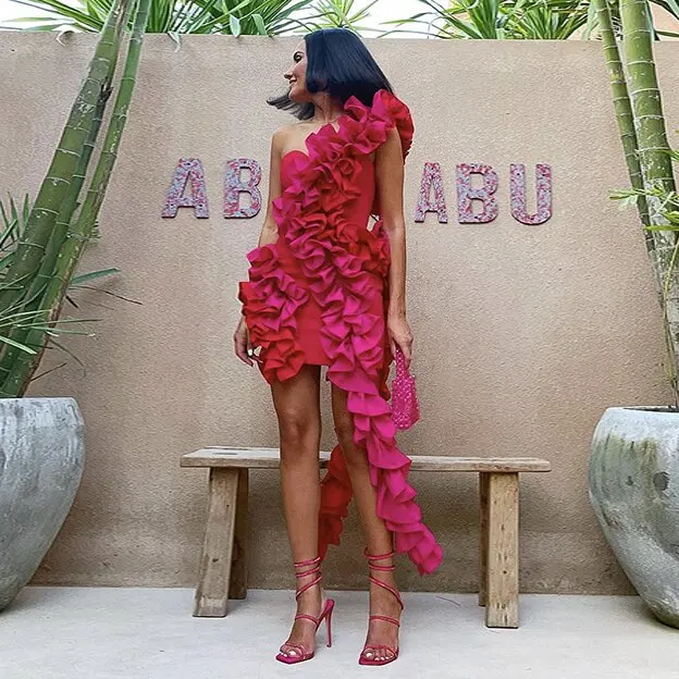 Новинка 2024 Бандажное платье для женщин эластичное облегающее мини-платье на одно