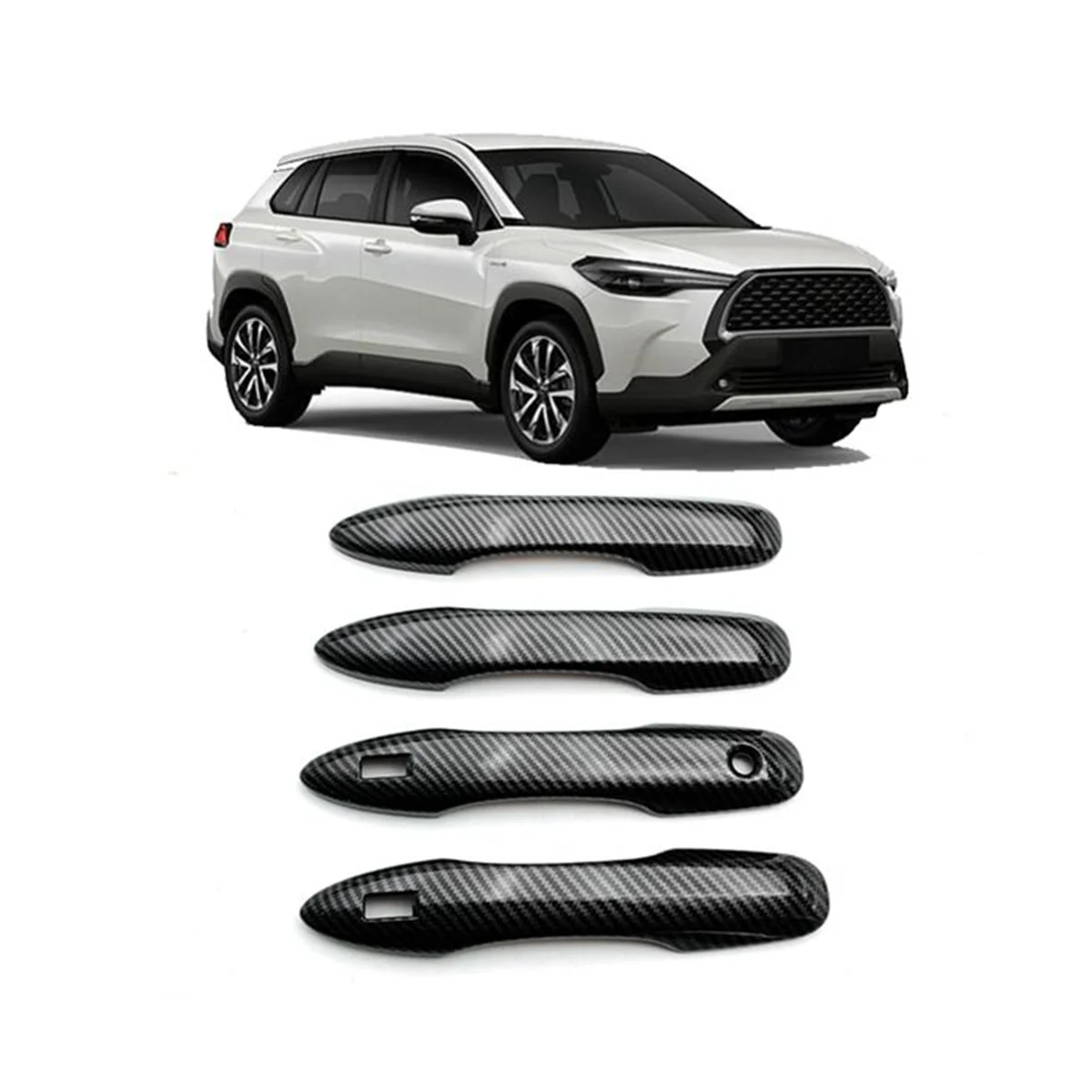 Автомобильная отделка из АБС-углеродного волокна для Toyota Corolla Cross 2020 2021