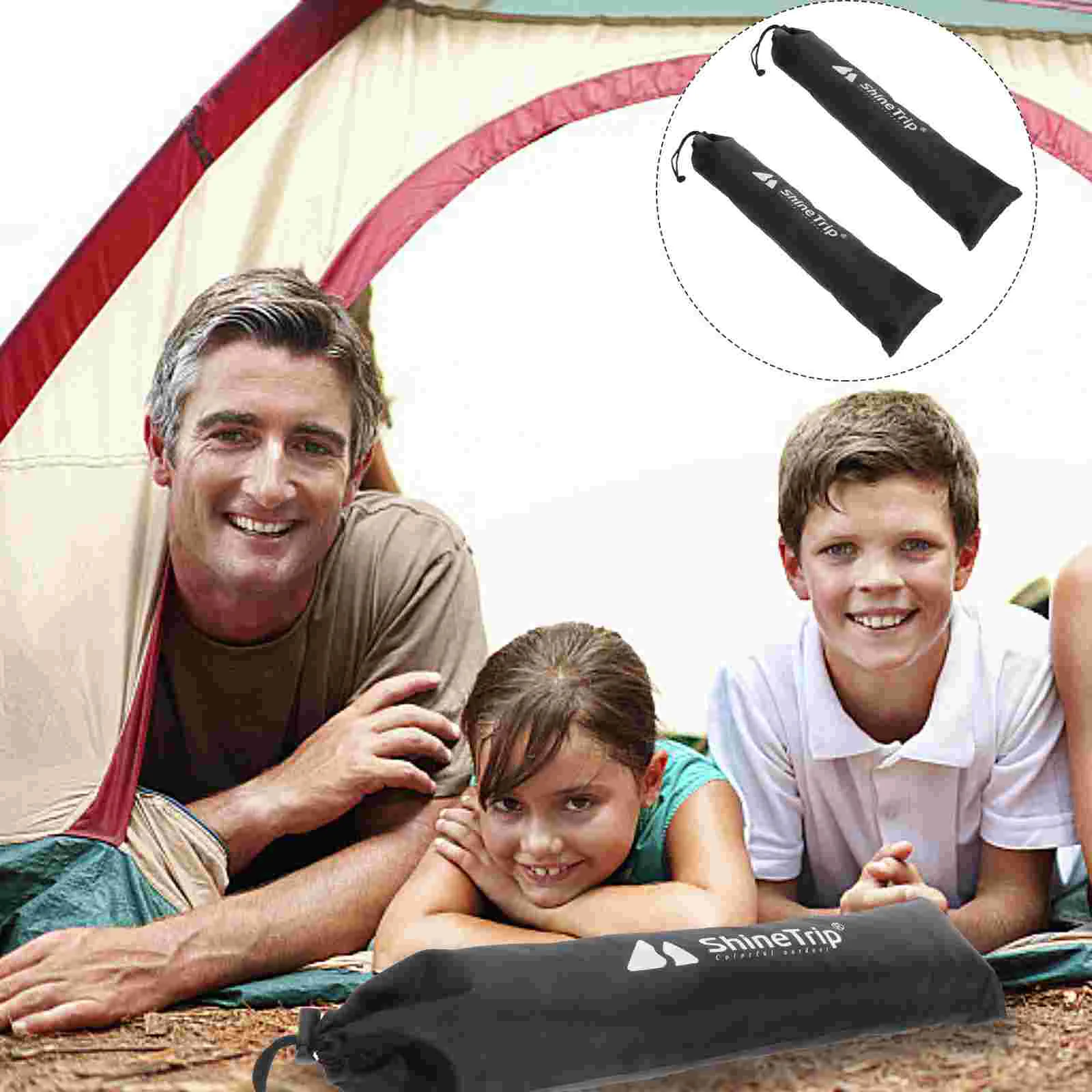 

Bag Storage Pole Tent Rod Awning Camping Fishing Outdoor Package Practical Black Buckle Alpenstock Shade Sun Accessories Sails