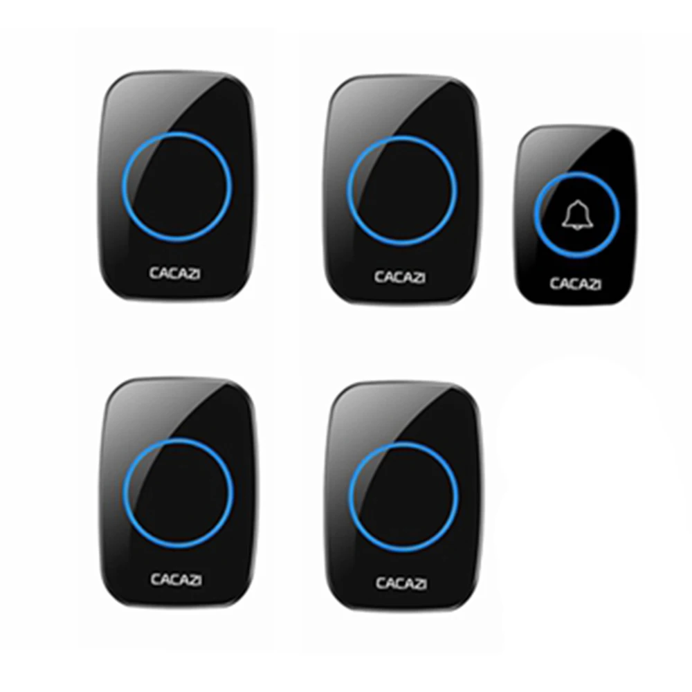 

Беспроводной домашний дверной звонок, ПДУ для четырех пожилых людей, без проводов