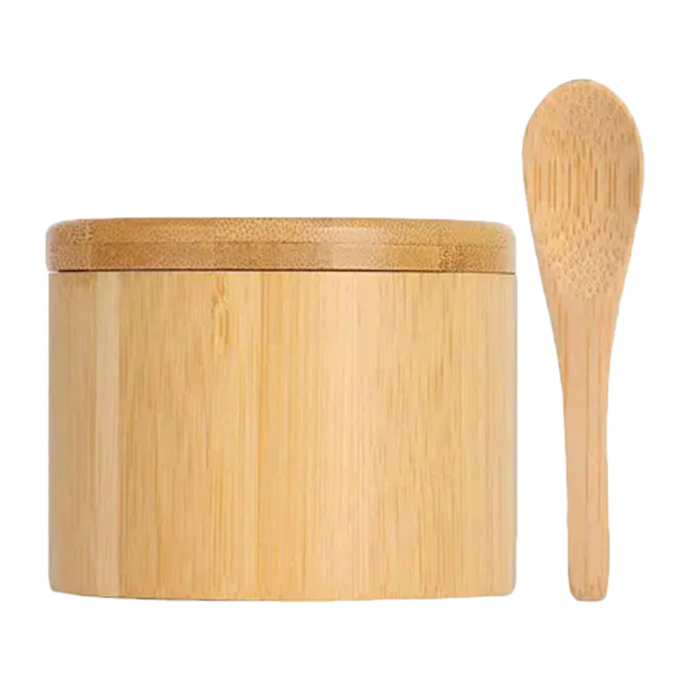 Кухонная коробка для соли бытовой контейнер многофункциональный деревянный