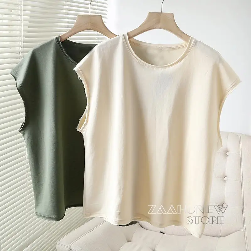 

ZAAHONEW 2022 весенне-летняя женская модная футболка с коротким рукавом с обжимом Женские однотонные базовые Простые повседневные топы