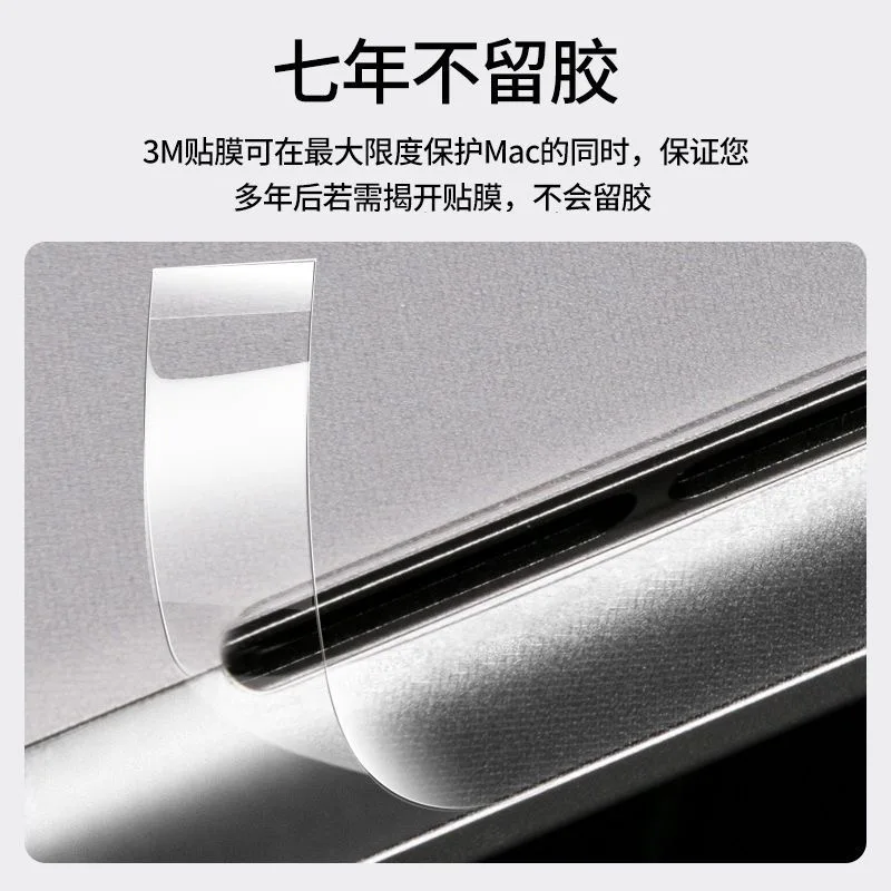 Боковой Чехол с портом Thunderbolt для зарядки Macbook Pro 14 2023 защитная пленка рамкой 3M