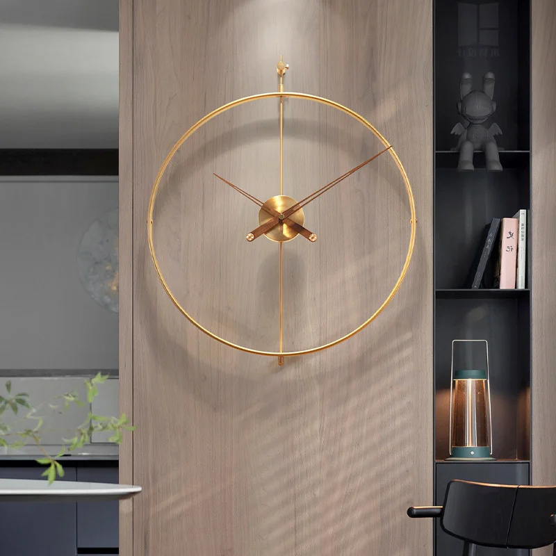 

Wall Minimalist Clock Creative Living Room Home Fashion Clock Atmosphere Modern Art Restaurant Background Wall Watch