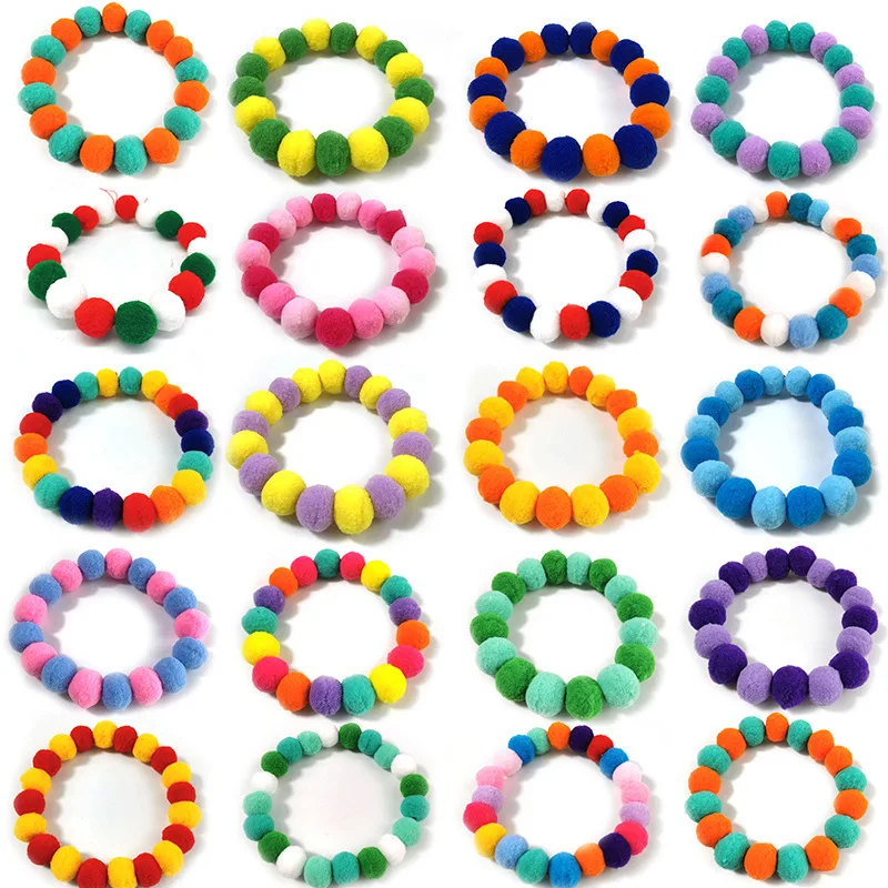 

30pcs pet Dog Bow Tie Rainbow Flower Hair Ball Necklace Collar Pet Dog Cat Bowties Neckties Dog Grooming Accessories