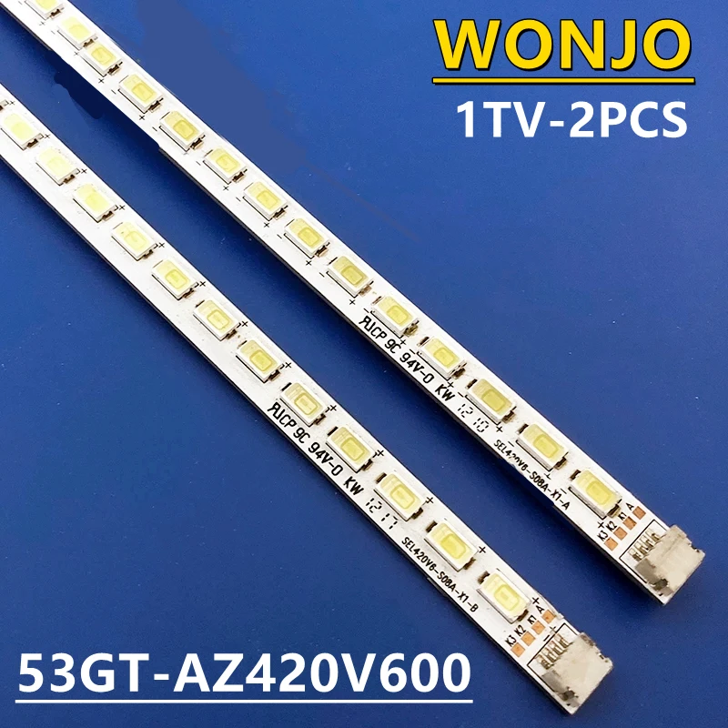 

NEW LED Backlight Strip For SEL420V6-S08A-X1-B SEL420V6-S08A-X1-A 53GT-AZ420V600 63leds