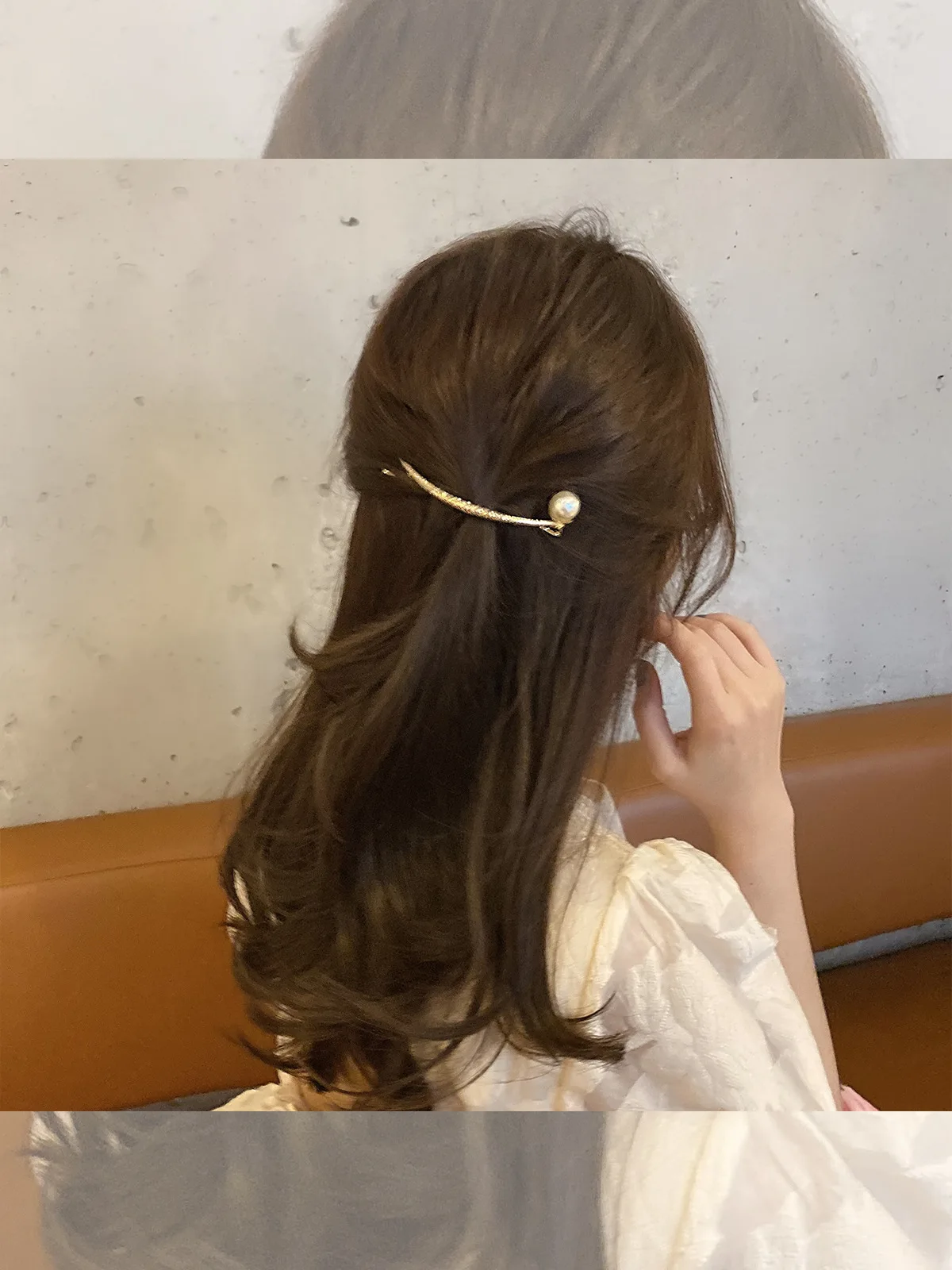 

New Fashion Pearl Hair Clip Spring Frog Buckle Hairpin Hair Accessories Women's Grasping Clip Hairpin Hair Accessories