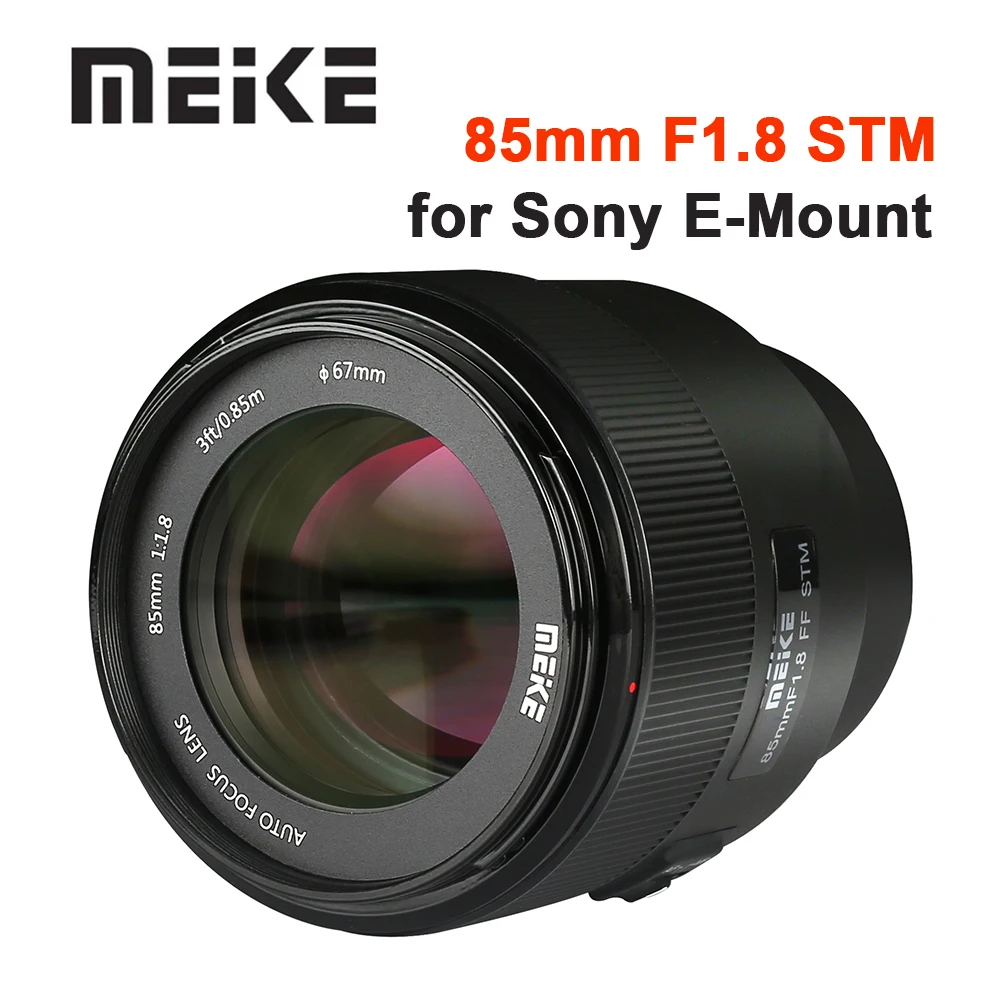 

Meike 85mm F1.8 STM Large Aperture Portrait Lens Full Frame For Sony E Mount Camera A7R A74 A7R4 A7C A7III A7RII A7RIII A7SII A9