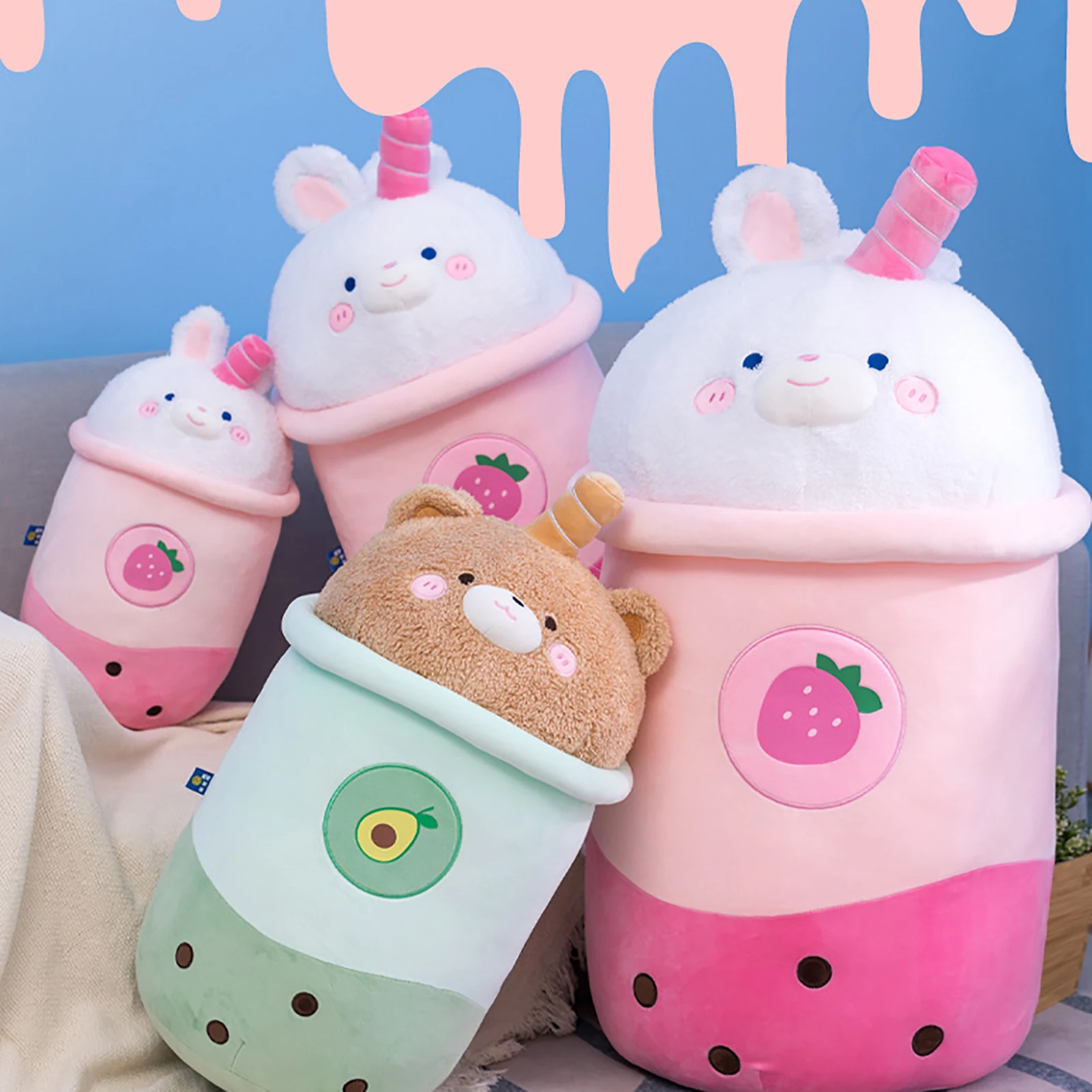 

Cute Boba Tea Plush Stuffed Toy Bubble Tea Plush Pillow Milk Tea Plushie Adorable Cuddle Cushion Toy Stuffed Animal Bubble Tea