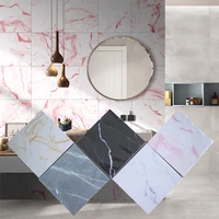 Marble Pattern Floor Sticker PVC Self-adhesive Imitation Ceramic Tile Patch Modern Household Renovation Waterproof Wall Stickers