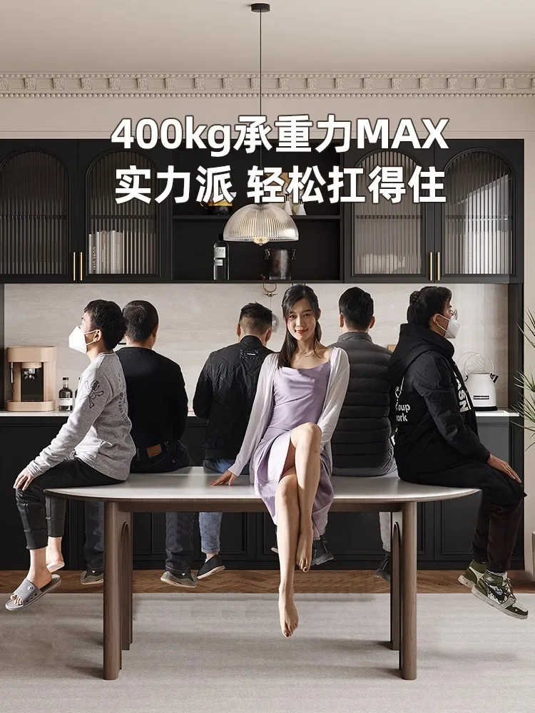 z litego drewna kamiennej płyty stół do jadalni lekki luksusowy mały apartament domowy orzechowy prostokątny i krzesło