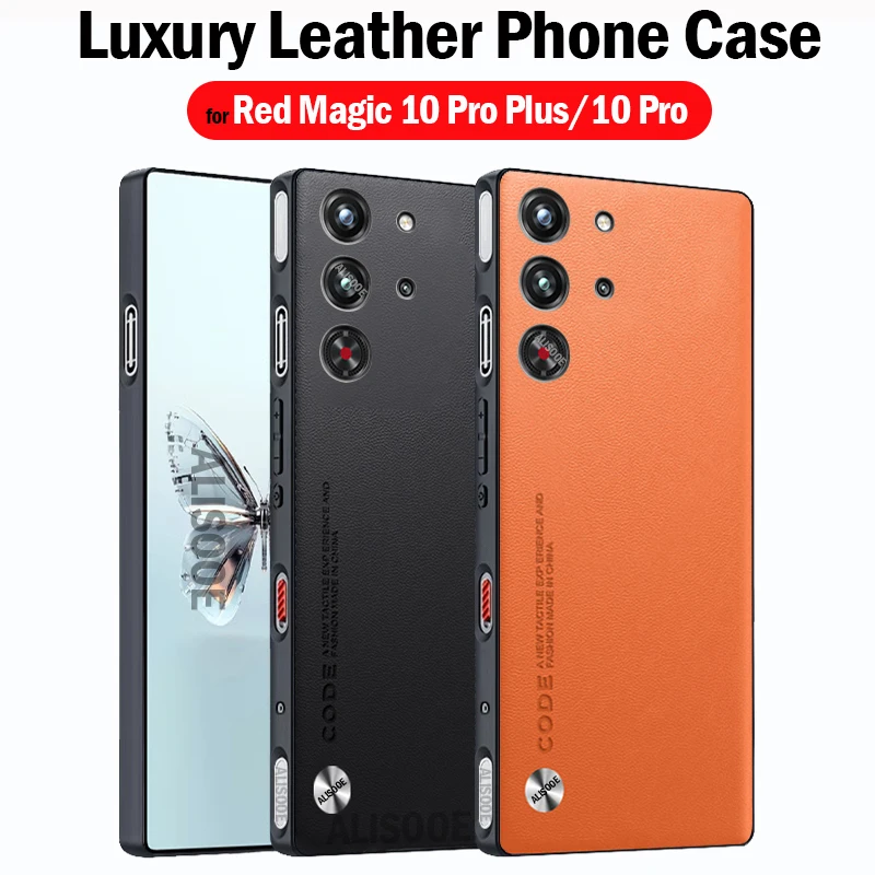 Противоударный чехол Funda для Nubia Red Magic 10 Pro Plus роскошная текстура волокна задняя