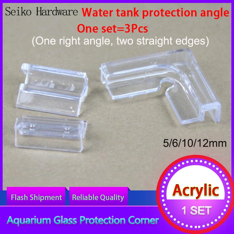 

Aquarium Glass Protection Angle Aquarium Tank Glass Cover Acrylic Clip Strong Support Holder 5mm 6mm 10mm 12mm Glass 1 Pcs