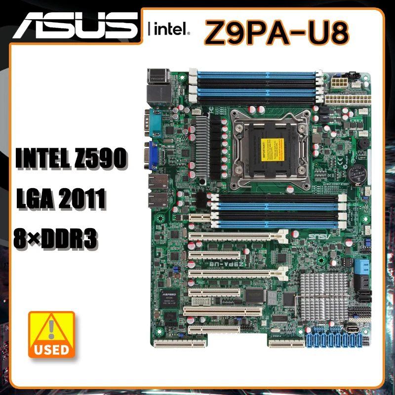

2011 Motherboard ASUS Z9PA-U8 Servers Motherboard LGA 2011 DDR3 Intel C602 256GB SATA III USB3.0 ATX For Core i7-4930K cpus