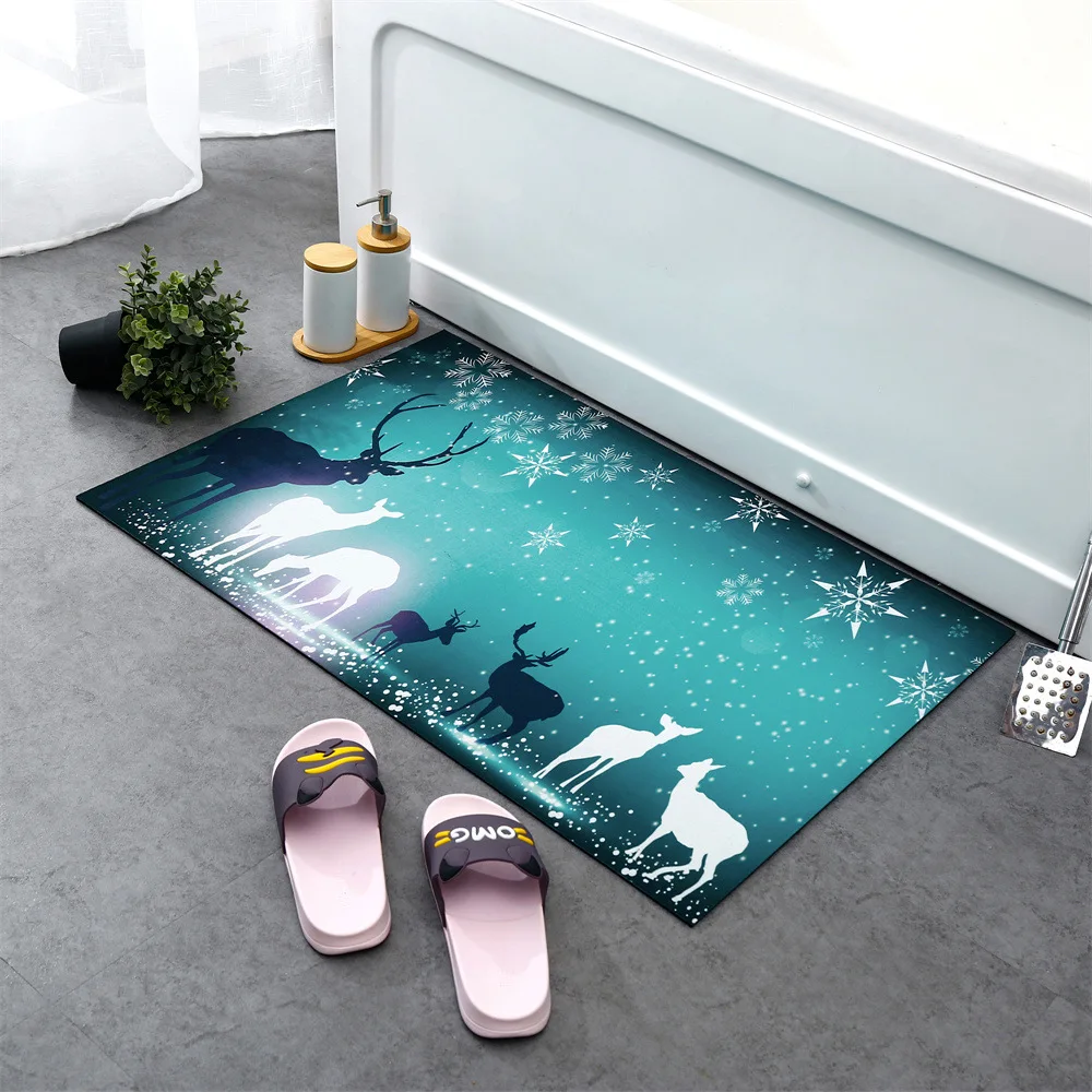 

40*60CM Non-Slip Bath Mat Cartoon Embossed Bathroom Carpet Shower Room Doormat Memory Foam Absorbent Floor Mat Rugs For Home