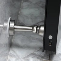 stainless steel magnetic door stopper sticker toilet glass hidden door holders catch floor nail free doorstop home door hardware