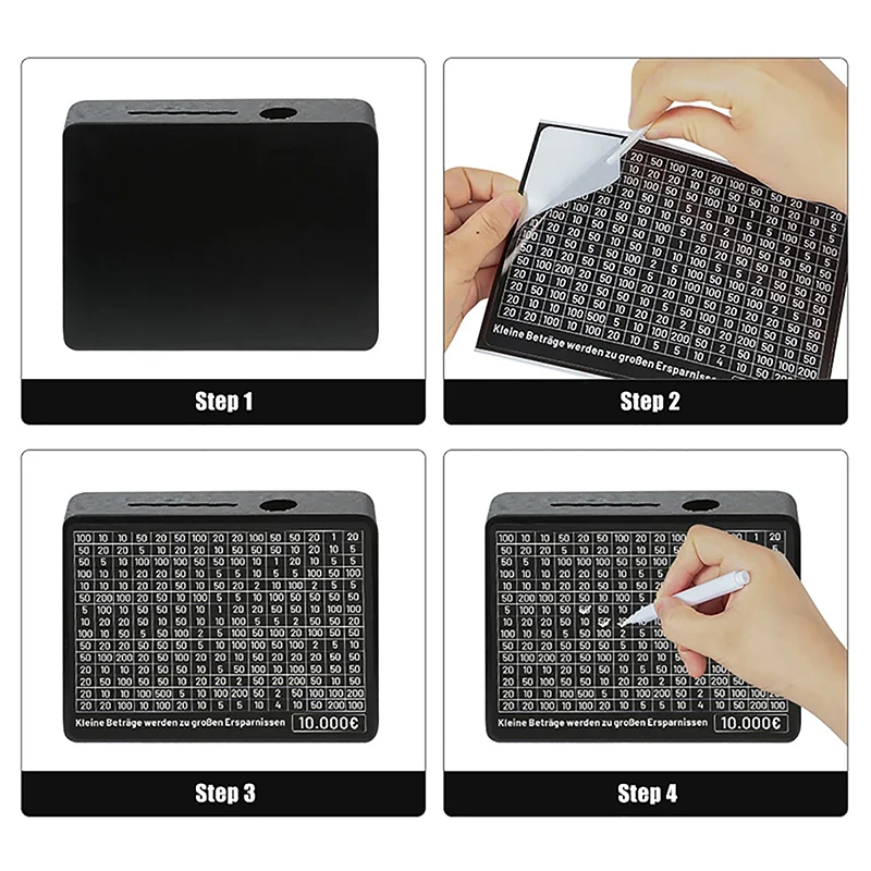 Деревянная Копилка со счетчиком для экономии денег копилка монет с целями бумаги