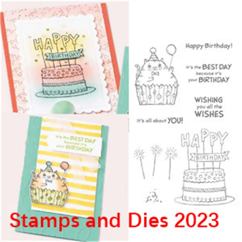 

BEST DAY Metal Cutting Dies And Silicone Stamps For DIY Card Scrapbook Diary Decoration Embossing Template 2023 New Christmas