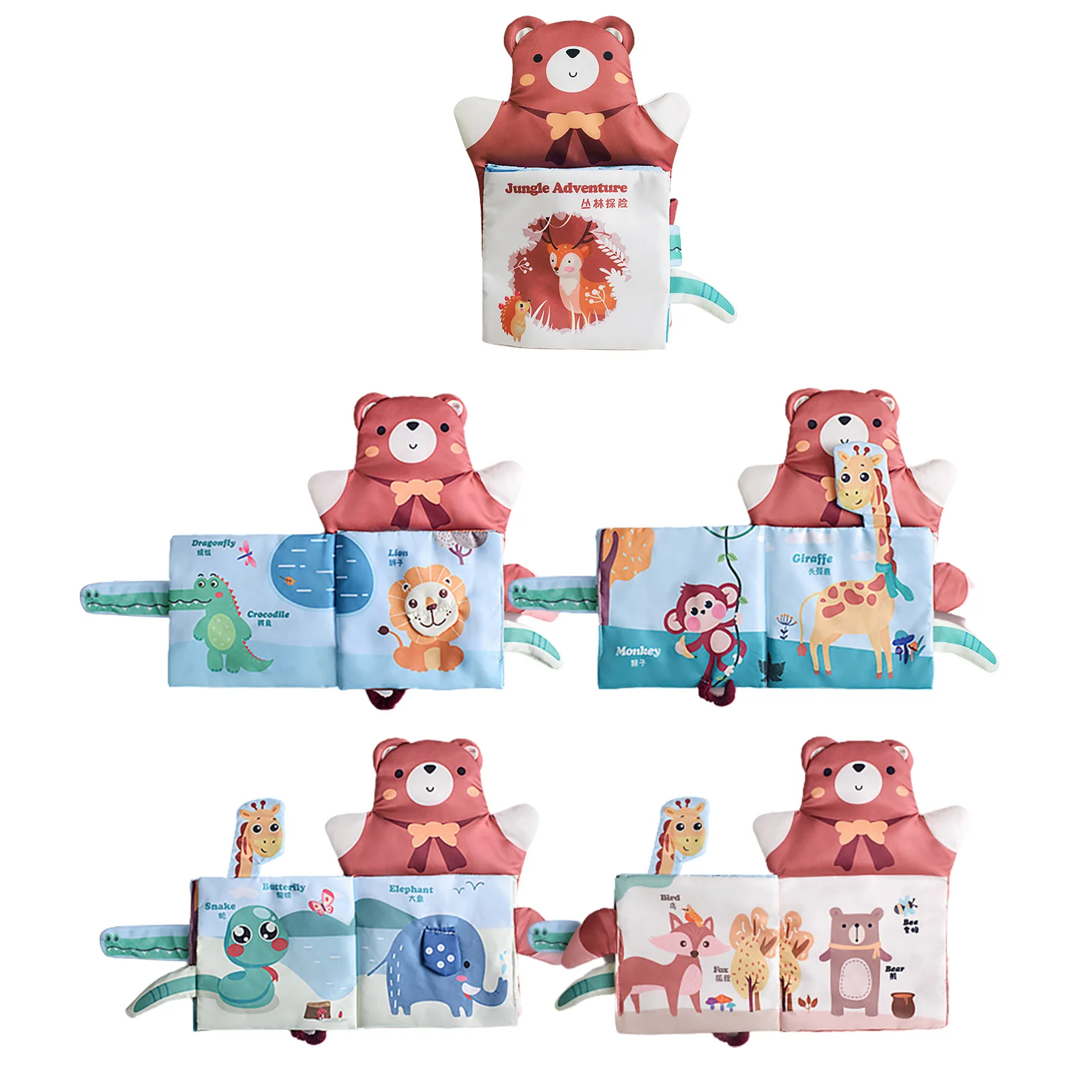 

Babies Cloth Book Early Education Cloth Book With Hand Puppet Early Education Cloth Book For Interactive Storytelling And