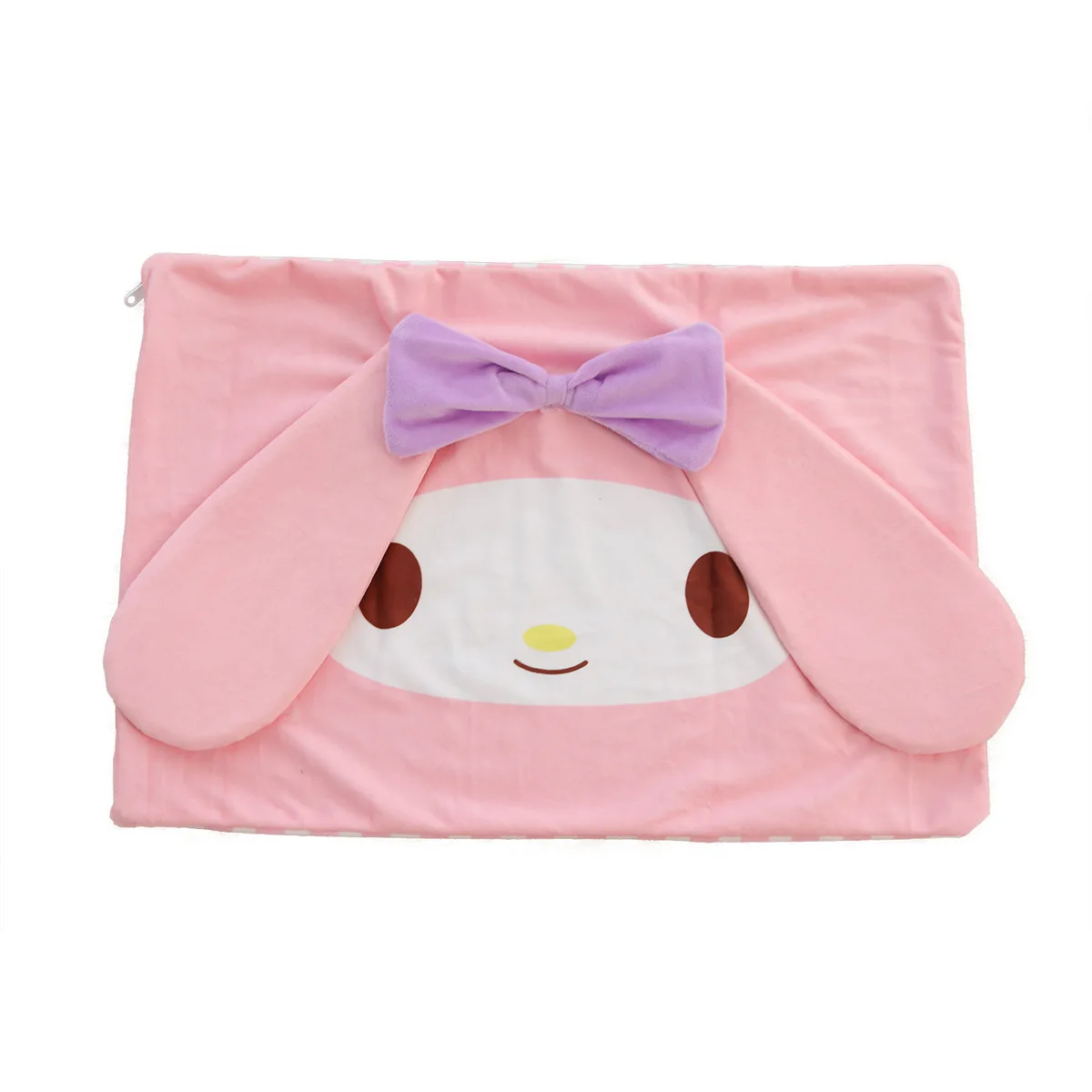 Sanrios My Melody Kuromi Cinnamoroll Kittly Plush Pillow Cover Kawaii Cute Soft AB Face Pillow Core Cover Anime Plushie 60*45CM images - 6