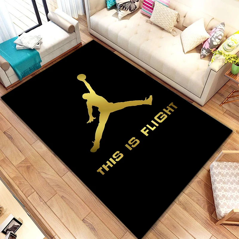 Basketball Art HD Printed  Area Large Rug ,Carpet for Living Room Bedroom Sofa Decoration, Non-slip Floor Mats Dropshipping Gift