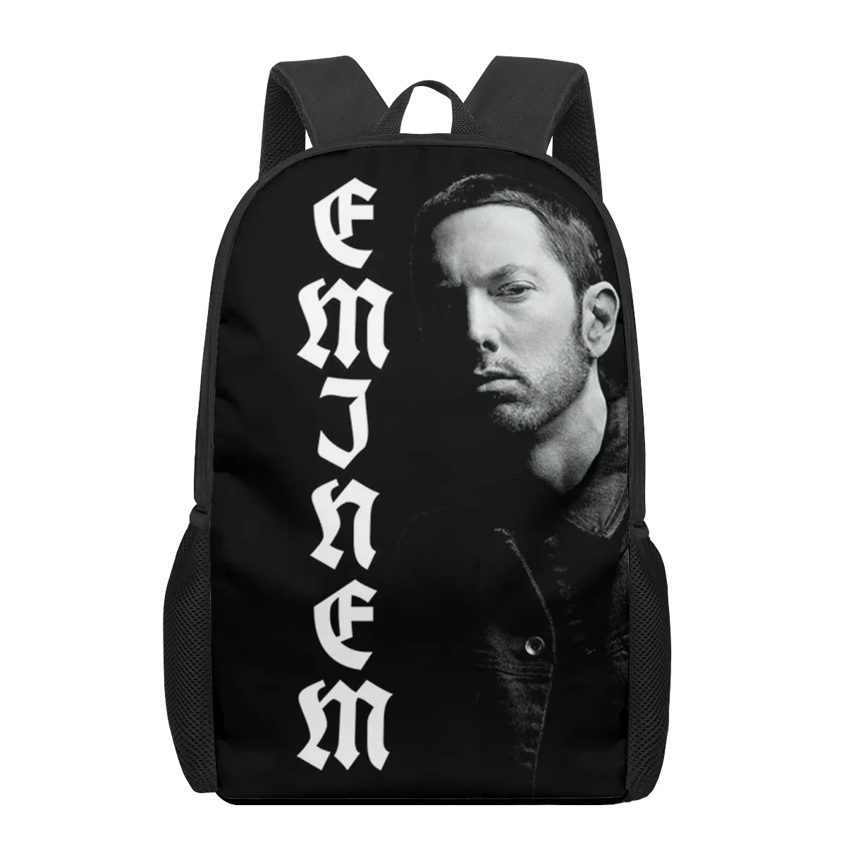 Eminem 3D Print School Backpack for Boys Girls Teenager Kids Book Bag Casual Shoulder Bags 16Inch Satchel Mochila