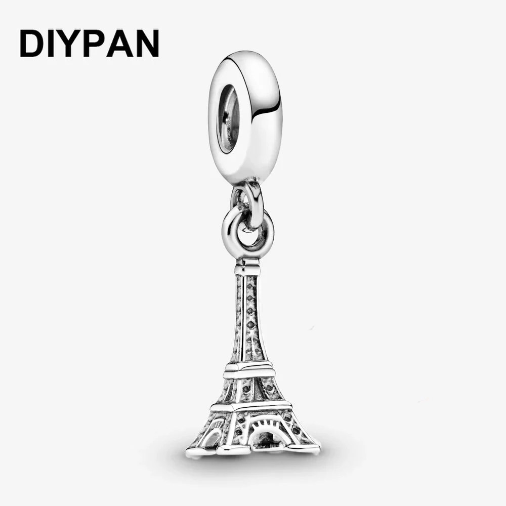 

Fit Original Pan Charms Bracelets Paris Eiffel Tower Dangle Charm Beads For Jewelry Making Women Berloque